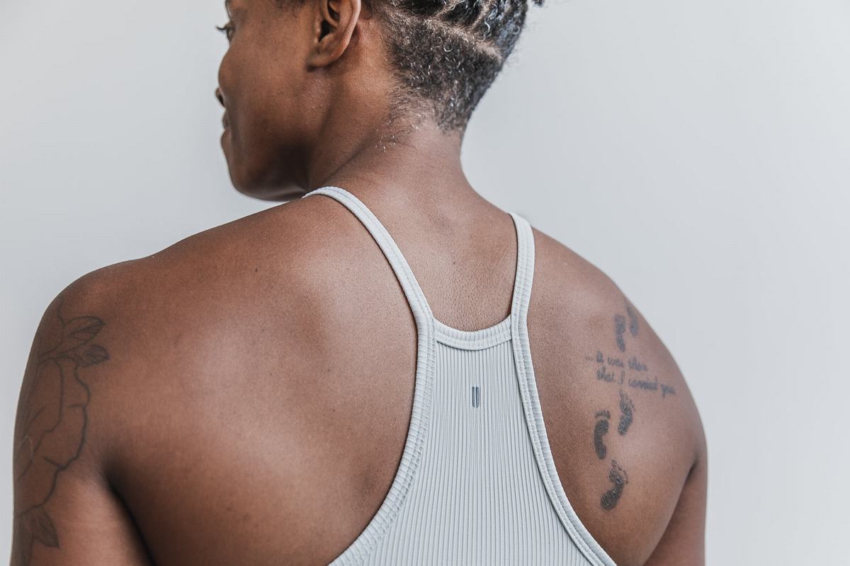 Nobull Halter Crop Ribbed Women's Tank Tops Grey | Australia (IL4250)